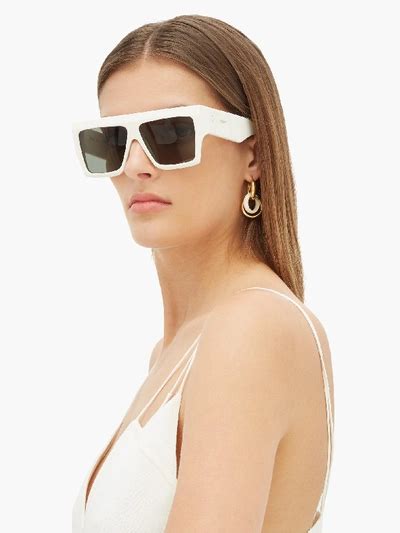 celine rectangle acetate sunglasses.